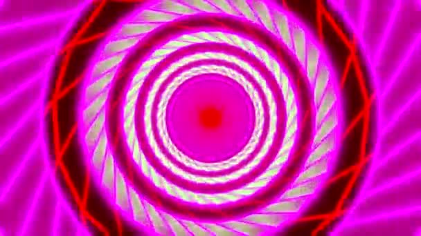 Infinite Loop Neon Colorful Twisted Tunnel Animation Background Video Release — Stock Video