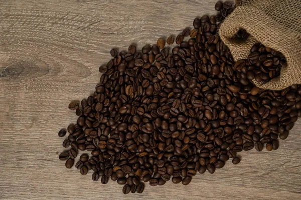 茶色のローストコーヒー豆の背景 画像の閉鎖 ストックフォト