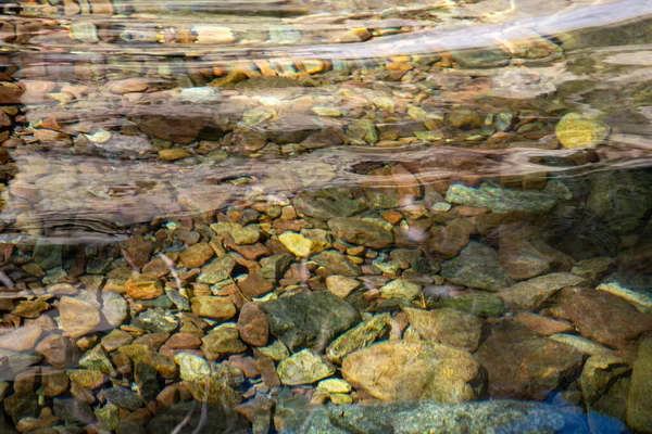 Texture of clean river water. High quality photo