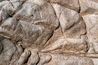 Propriano, Corse, Fransa yakınlarındaki bir sahilde kayalar var. Yüksek kalite fotoğraf