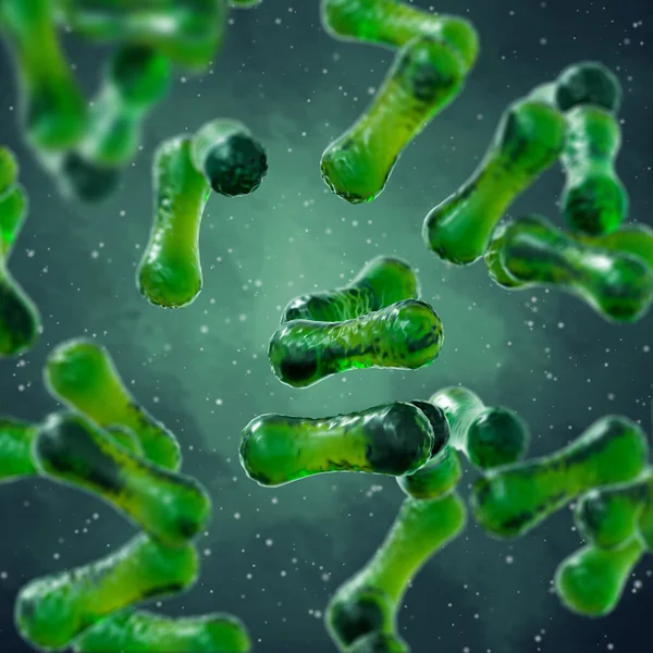 Medical Background Salmonella Genus Non Spore Bearing Rod Shaped Bacteria — Stock Photo, Image