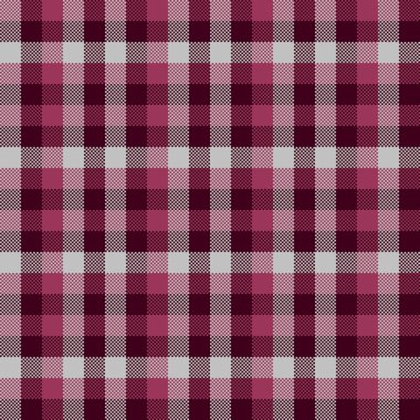 Mor, eflatun ve beyaz renklerle kusursuz tartan deseni.