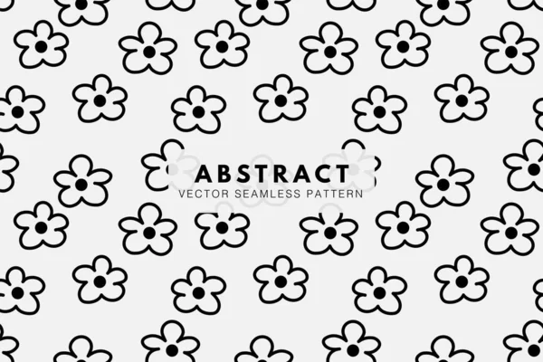 stock vector Floral simple abstract seamless repeat vector pattern