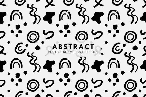 stock vector Abstract organic shapes seamless repeat vector pattern