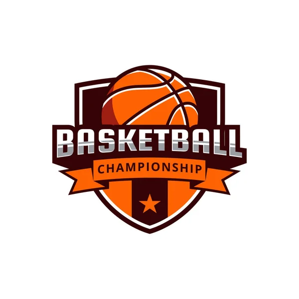 Basketball Logo Vector Illustration Design — Vettoriale Stock