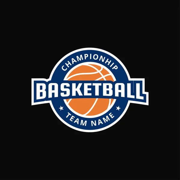 Basketball Logo Vector Illustration Design — Διανυσματικό Αρχείο