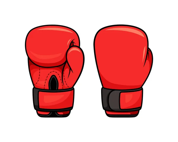 Boxing gloves vector isolated on white background.