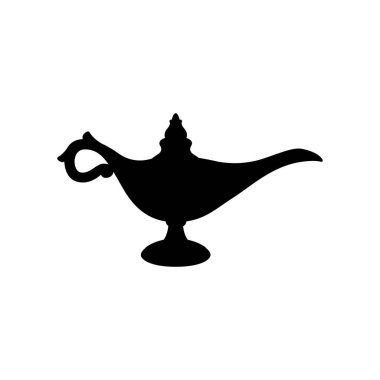 Aladdin lambaları beyaz arkaplanda izole edilmiş vektör.