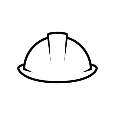 Sonstruction kask koruma hattı vektörü. Güvenlik miğferi sanatı