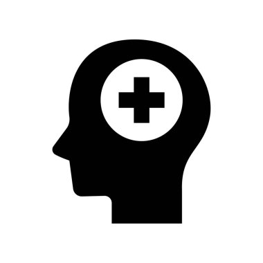 Beyaz arkaplanda izole edilmiş eczane işareti vektörlü baş simgesi.