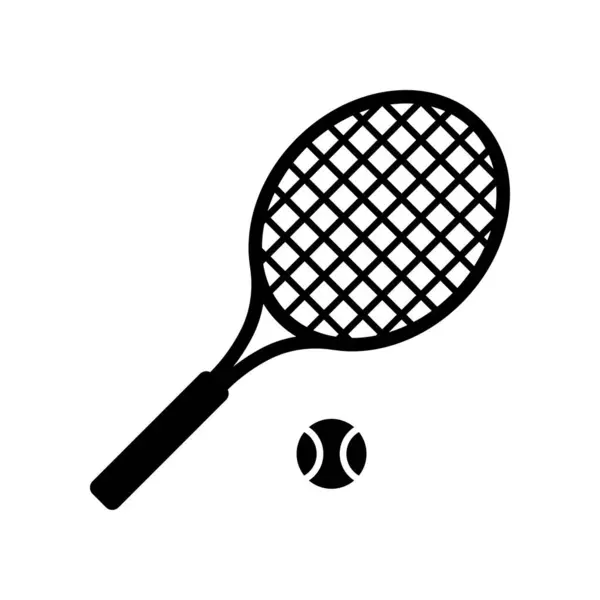 Tennis Racketar Med Tennisboll Isolerad Vit Bakgrund Stockillustration