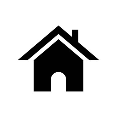 Beyaz arka plan üzerinde izole ev simgesini.