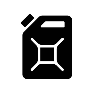 Yakıt ikonu beyaz arkaplanda izole edilebilir.