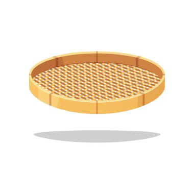 Winnowing sepeti vektörü beyaz arkaplanda izole edildi.