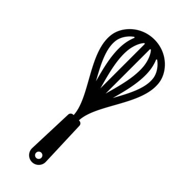 Beyaz arkaplanda çırpma simgesi izole edildi.