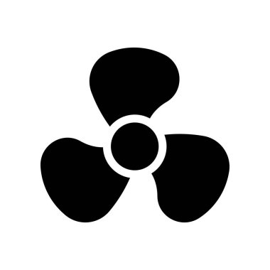 fan simgesi beyaz arkaplanda izole edildi.