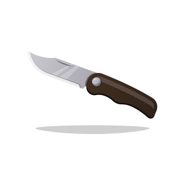 Çakı vektörü beyaz arkaplanda izole edildi.