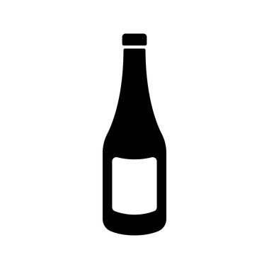 Ketçap sosu şişesi simgesi beyaz arkaplanda izole.