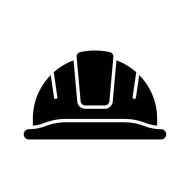 Beyaz arkaplanda güvenlik başlığı simgesi izole edildi.