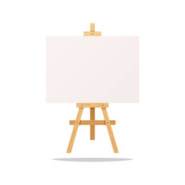 Boş tablo ahşap sehpa vektörü beyaz arkaplanda izole edildi.