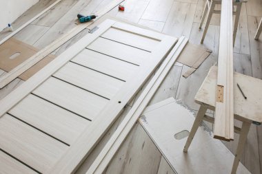 Installing the doors. Repair works. Maintenance in the apartment.