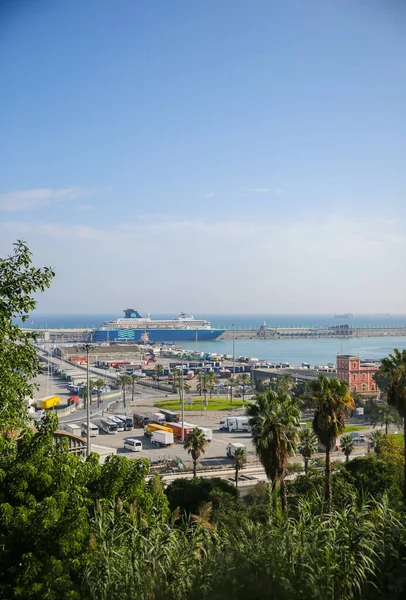 Barcelona Hiszpania Październik 2018 Widok Port Barcelonie — Zdjęcie stockowe