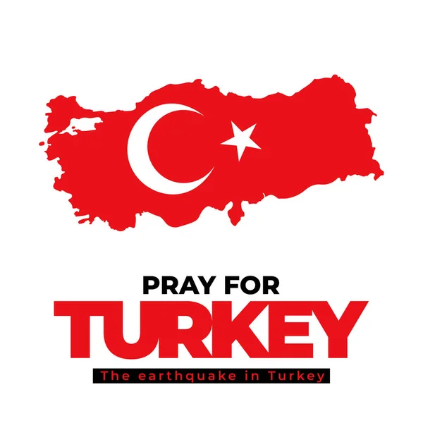 トルコの地震の震源地 トルコのために ベクターイラスト — ストックベクタ
