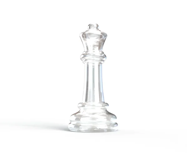 Σκάκι Βασιλιάς Μαύρο Φόντο Απόδοση Εικονογράφηση — Φωτογραφία Αρχείου