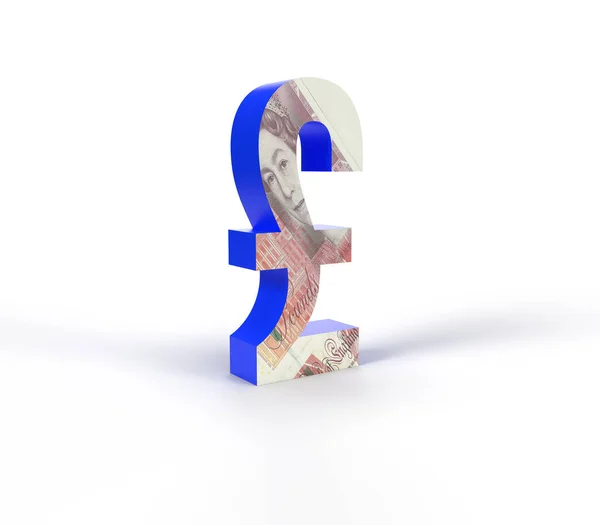 Pound sign 3d rendering illustration. isolated background