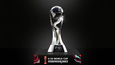 Karachi, Pakistan 21 Mart, FIFA U-20 Dünya Kupası 2023 Kutlama Ödülü 3D.