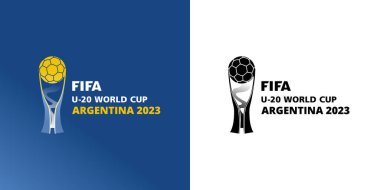 FIFA U-20 Dünya Kupası Arjantin 2023 logo vektör illüstrasyonu.