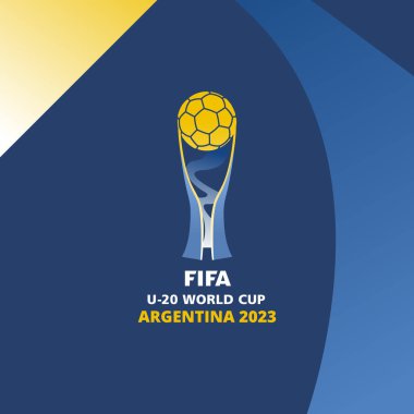 FIFA U-20 Dünya Kupası Arjantin 2023 logo vektör illüstrasyonu.