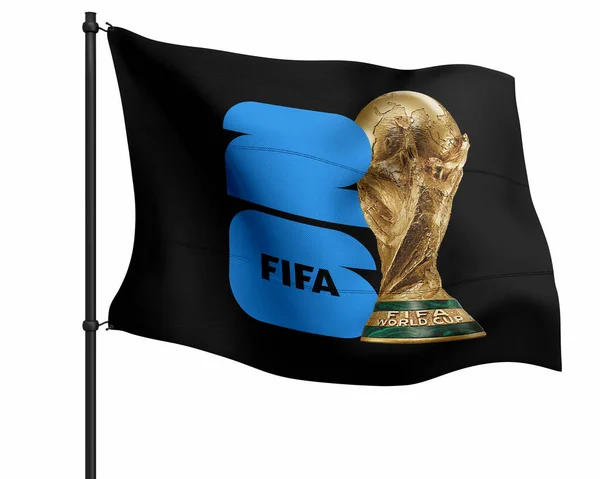 Fifa World Cup Logo Trophy Mobile North America Hosted United — Stock Photo, Image