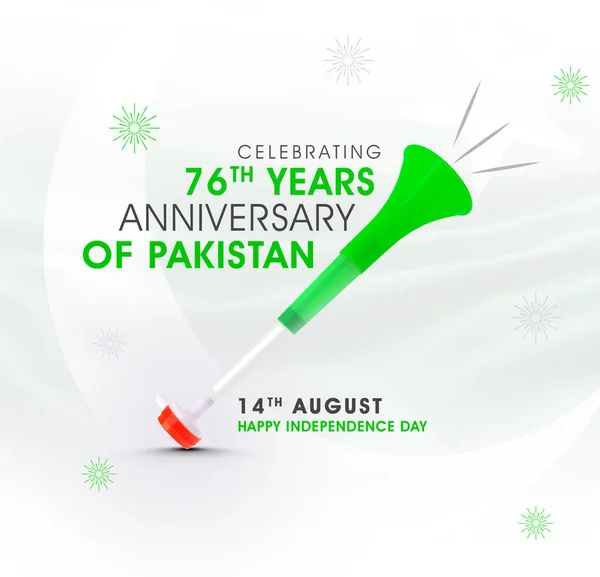Celebrar Aniversário Anos Paquistão Traduzir Pakistan Azm Alishan Shad Rahe — Fotografia de Stock