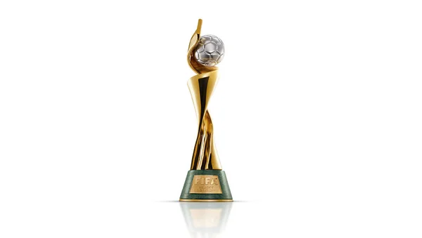 Karachi Pakistan March Fifa Womens World Cup 2023 Trophy Logo — Stock Photo, Image