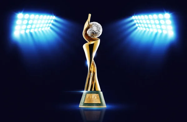 Karachi Pakistan Mars Coupe Monde Féminine Fifa 2023 Trophée Avec — Photo