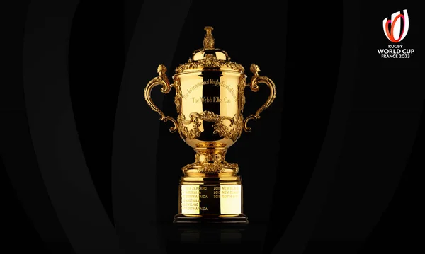 Karaçi, Pakistan 20 Mart 2023, Rugby Dünya Kupası 2023, Fransa Kupası 'nın markası..