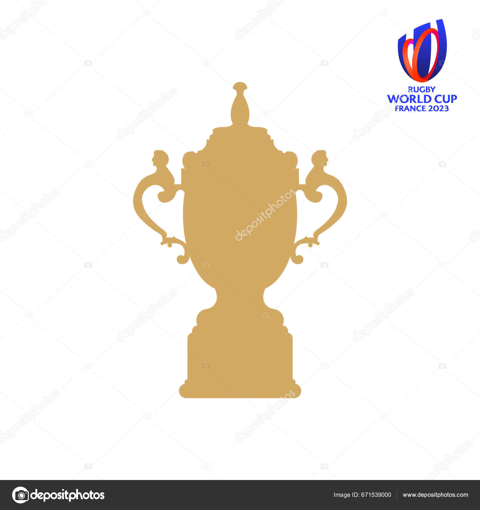 Karachi Paquistão Março 2023 Identidade Marca Copa Mundo Rugby 2023 imagem  vetorial de Nomi2525© 671539000