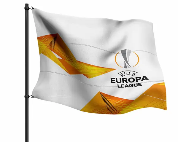 Πακιστάν Καράτσι Μαρτίου 2023 Σημαίες Αγώνων Uefa Europa League Φόντο — Φωτογραφία Αρχείου
