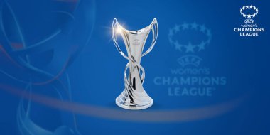 Pakistan, Karachi. 13, 2023, UEFA Şampiyonlar Ligi 2024 kupası stadyum 3D resimli..