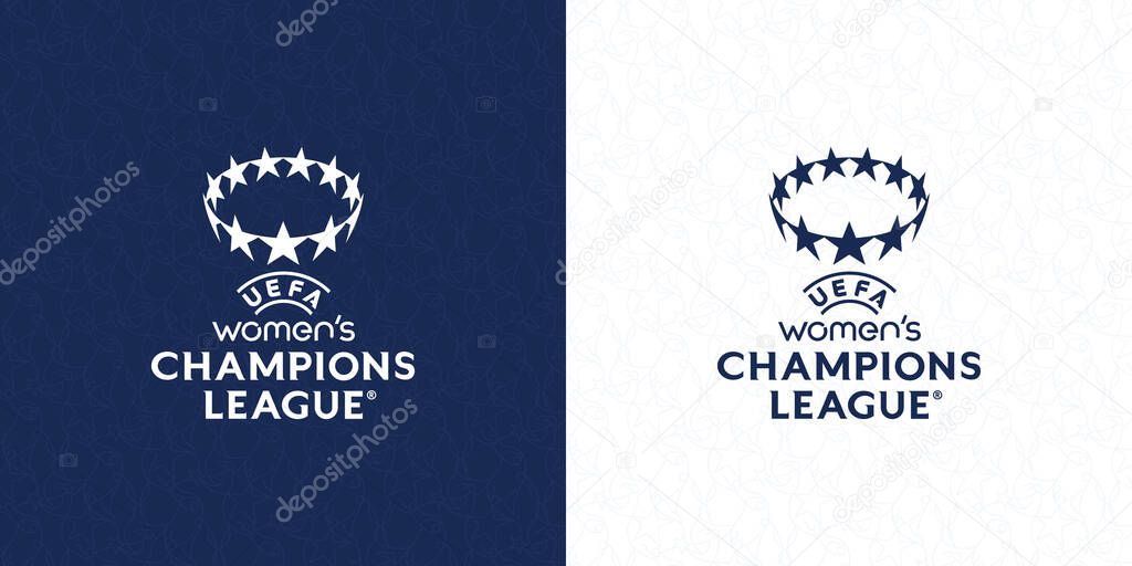 Pakistan, Karachi. 13, 2023, UEFA Womens Champions League 2024 logo and icon vector illustration