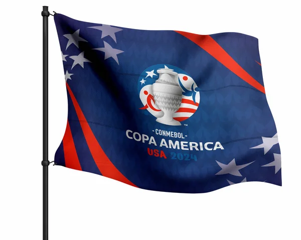 Καράτσι Πακιστάν Νοεμβρίου 2023 Copa America 2024 Tournament Flag Logo — Φωτογραφία Αρχείου