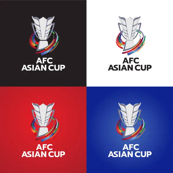 Καράτσι Πακιστάν Μαΐου Afc Ασιατικό Κύπελλο 2023 2024 Λογότυπο Qatar — Διανυσματικό Αρχείο