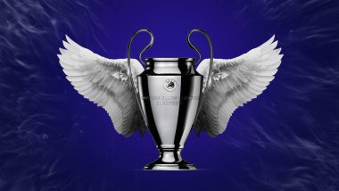 Karachi, Pakistan, 13 Ocak, UEFA Şampiyonlar Ligi Kupası 3 boyutlu görüntü.