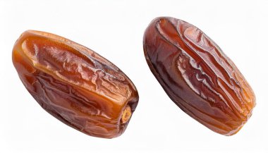 Dried dates fruit isolated on white background with clipping path. clipart