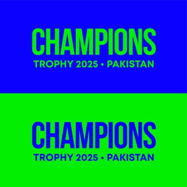 Karachi, Pakistan, 19th December 2024, Key Visual or Poster Design of ICC Champions trophy 2025 LOGO, Vector Illustration. clipart