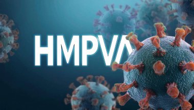 Human metapneumovirus or HMPV, virus causing upper and lower respiratory infection. 3d illustration medical imagery concept. ai generated clipart