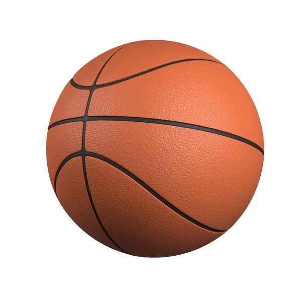 Баскетбол Ізольований Білому Тлі Візуалізація — стокове фото