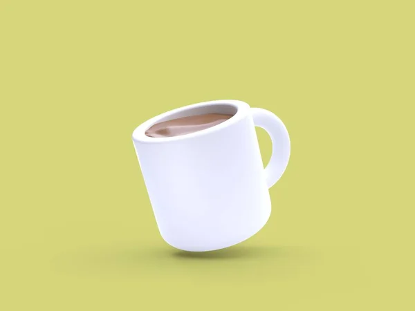 Kaffee Vorhanden Isoliert Einzigen Kaffee Mit Hintergrund Rendering — Stockfoto