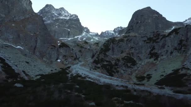 Góry Nad Jeziorem Zelene Tatry Wysokie Słowacja — Wideo stockowe